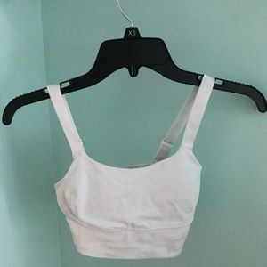 White lulu lemon sports bra